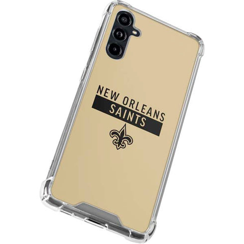 NFL New Orleans Saints Gold Performance Series Galaxy A54 5G Clear Case