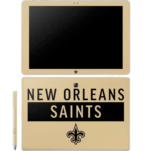 NFL New Orleans Saints Gold Performance Series Galaxy Book 12in Skin