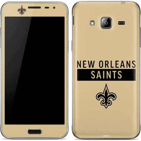 NFL New Orleans Saints Gold Performance Series Galaxy J3 Skin