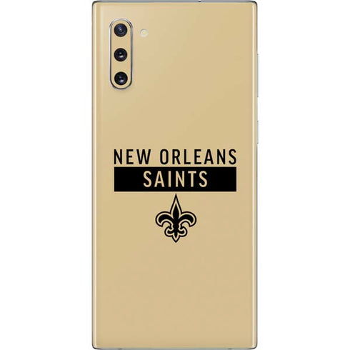 NFL New Orleans Saints Gold Performance Series Galaxy Note 10 Skin