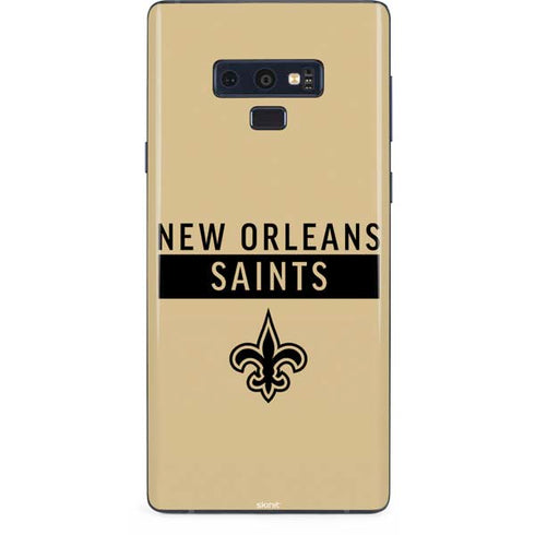 NFL New Orleans Saints Gold Performance Series Galaxy Note 9 Skin