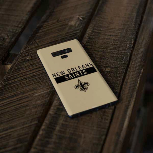 NFL New Orleans Saints Gold Performance Series Galaxy Note 9 Skin