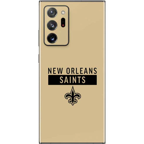 NFL New Orleans Saints Gold Performance Series Galaxy Note20 Ultra 5G Skin