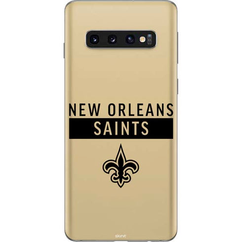 NFL New Orleans Saints Gold Performance Series Galaxy S10 Skin