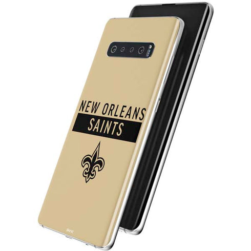 NFL New Orleans Saints Gold Performance Series Galaxy S10 Skin