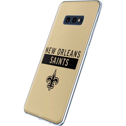 NFL New Orleans Saints Gold Performance Series Galaxy S10e Skin
