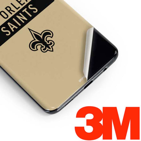 NFL New Orleans Saints Gold Performance Series Galaxy S10e Skin