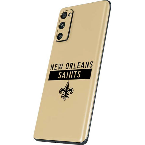 NFL New Orleans Saints Gold Performance Series Galaxy S20 Fan Edition Skin