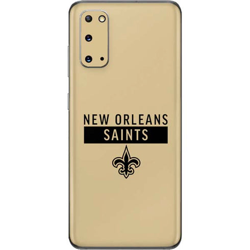 NFL New Orleans Saints Gold Performance Series Galaxy S20 Skin