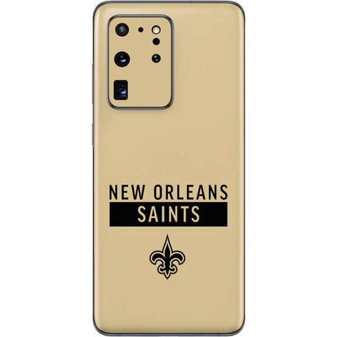 NFL New Orleans Saints Gold Performance Series Galaxy S20 Ultra 5G Skin