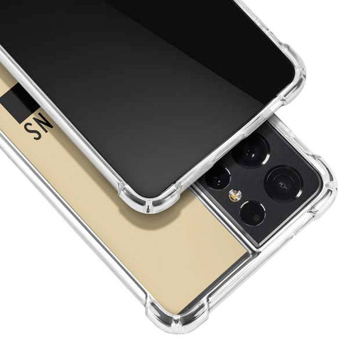 NFL New Orleans Saints Gold Performance Series Galaxy S21 Ultra 5G Clear Case