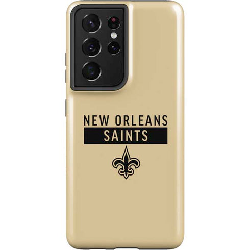 NFL New Orleans Saints Gold Performance Series Galaxy S21 Ultra 5G Pro Case