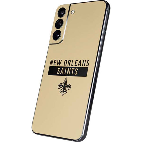 NFL New Orleans Saints Gold Performance Series Galaxy S22 Plus Skin