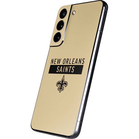 NFL New Orleans Saints Gold Performance Series Galaxy S22 Skin