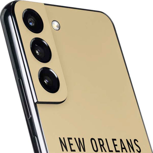 NFL New Orleans Saints Gold Performance Series Galaxy S22 Skin