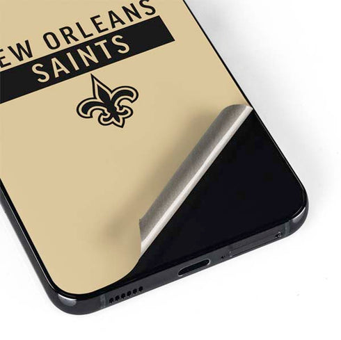 NFL New Orleans Saints Gold Performance Series Galaxy S22 Skin