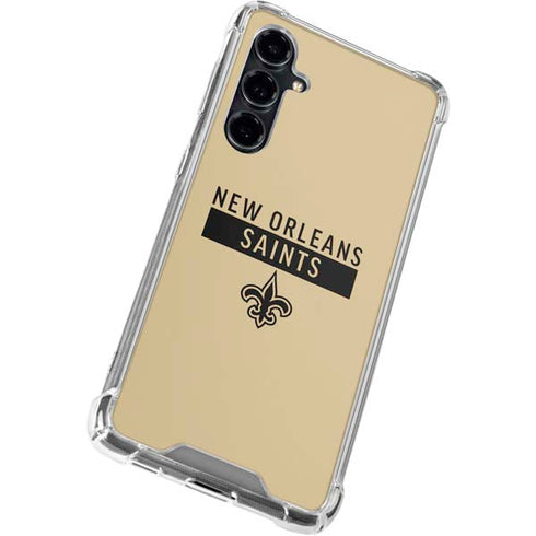 NFL New Orleans Saints Gold Performance Series Galaxy S23 FE Clear Case