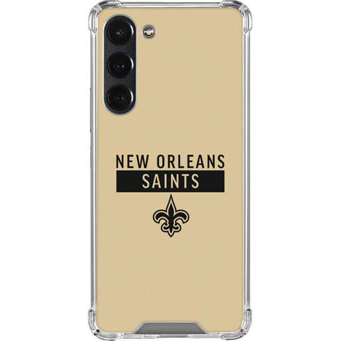 NFL New Orleans Saints Gold Performance Series Galaxy S23 Plus Clear Case