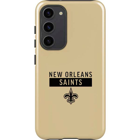 NFL New Orleans Saints Gold Performance Series Galaxy S23 Plus Pro Case