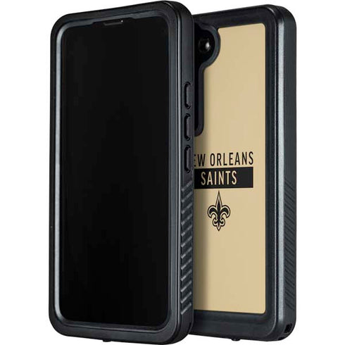 NFL New Orleans Saints Gold Performance Series Galaxy S23 Plus Waterproof Case