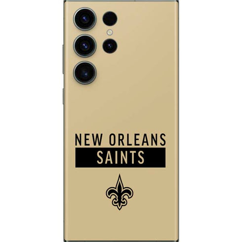 NFL New Orleans Saints Gold Performance Series Galaxy S23 Ultra Skin