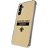 NFL New Orleans Saints Gold Performance Series Galaxy S24 Plus Clear Case