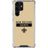 NFL New Orleans Saints Gold Performance Series Galaxy S24 Ultra Clear Case