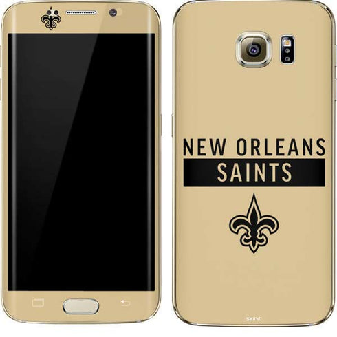 NFL New Orleans Saints Gold Performance Series Galaxy S7 Edge Skin