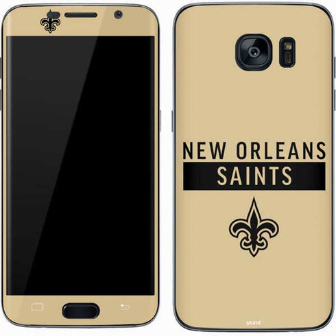NFL New Orleans Saints Gold Performance Series Galaxy S7 Skin