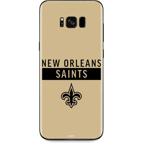 NFL New Orleans Saints Gold Performance Series Galaxy S8 Plus Skin