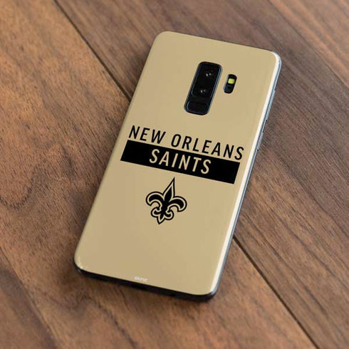 NFL New Orleans Saints Gold Performance Series Galaxy S9 Plus Skin