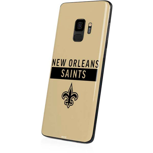 NFL New Orleans Saints Gold Performance Series Galaxy S9 Skin