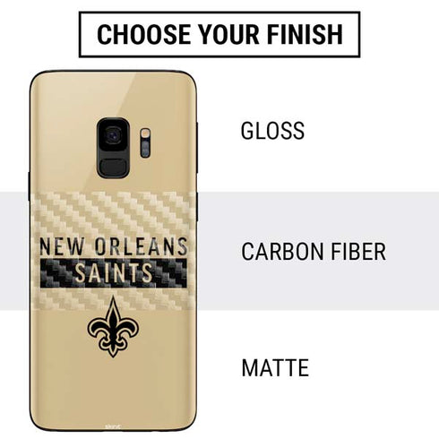 NFL New Orleans Saints Gold Performance Series Galaxy S9 Skin