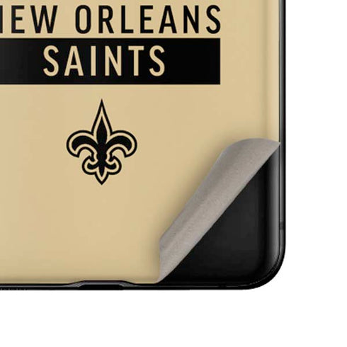 NFL New Orleans Saints Gold Performance Series Galaxy Z Flip Skin