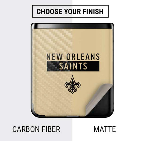 NFL New Orleans Saints Gold Performance Series Galaxy Z Flip Skin