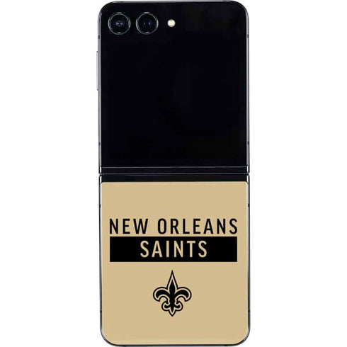 NFL New Orleans Saints Gold Performance Series Galaxy Z Flip5 5G Skin