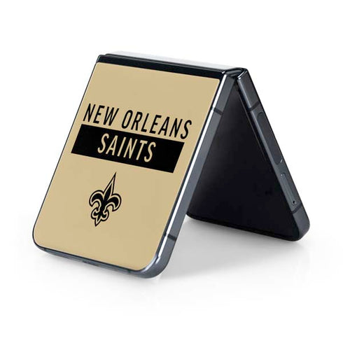 NFL New Orleans Saints Gold Performance Series Galaxy Z Flip5 5G Skin