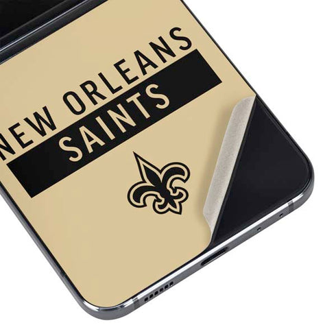 NFL New Orleans Saints Gold Performance Series Galaxy Z Flip5 5G Skin