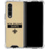 NFL New Orleans Saints Gold Performance Series Galaxy Z Fold4 5G Clear Case