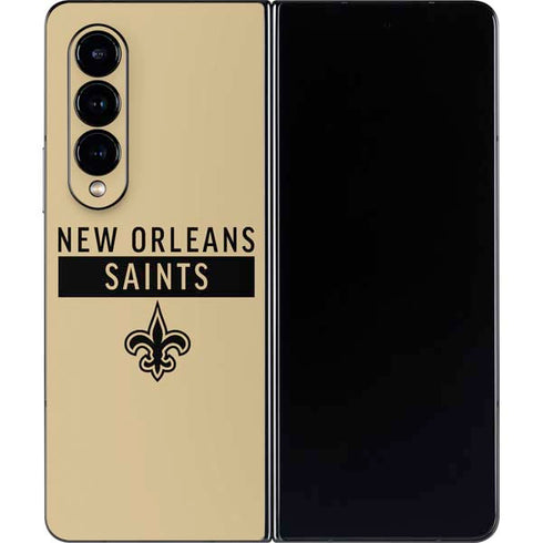 NFL New Orleans Saints Gold Performance Series Galaxy Z Fold4 5G Skin