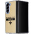 NFL New Orleans Saints Gold Performance Series Galaxy Z Fold5 5G Clear Case