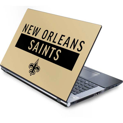 NFL New Orleans Saints Gold Performance Series Generic Laptop Skin
