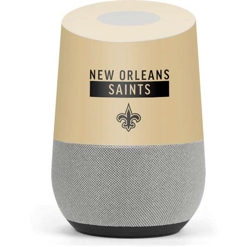 NFL New Orleans Saints Gold Performance Series Google Home Skin