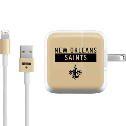 NFL New Orleans Saints Gold Performance Series iPad Charger (10W USB) Skin
