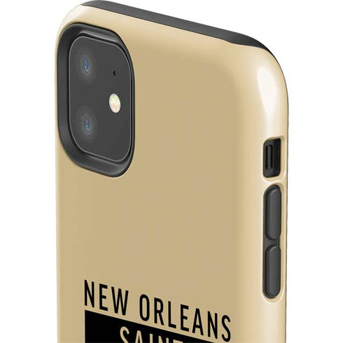 NFL New Orleans Saints Gold Performance Series iPhone 11 Impact Case