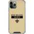 NFL New Orleans Saints Gold Performance Series iPhone 11 Pro Max Clear Case