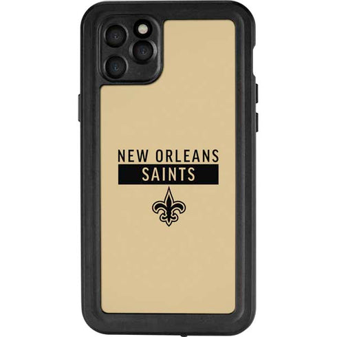 NFL New Orleans Saints Gold Performance Series iPhone 11 Pro Max Waterproof Case