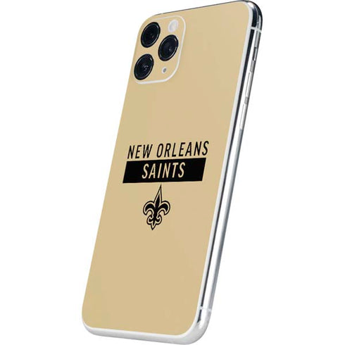 NFL New Orleans Saints Gold Performance Series iPhone 11 Pro Skin