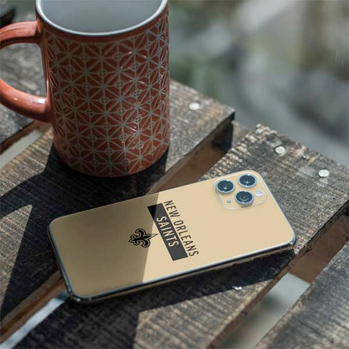 NFL New Orleans Saints Gold Performance Series iPhone 11 Pro Skin