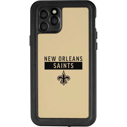 NFL New Orleans Saints Gold Performance Series iPhone 11 Pro Waterproof Case